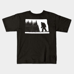 North Dakota Bigfoot Kids T-Shirt